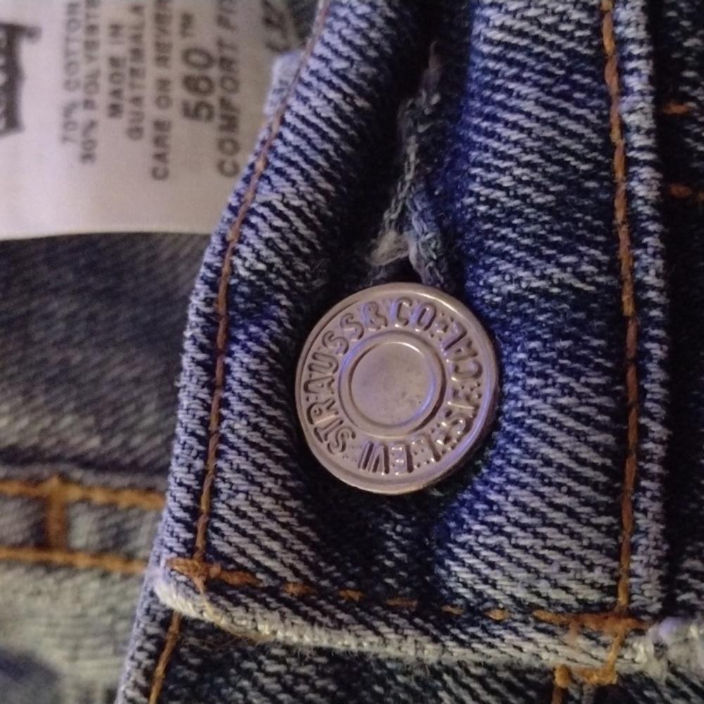 Big Men's 560 comfort fit Levi's blue jeans size W44xL32 - Picture 15 of 15